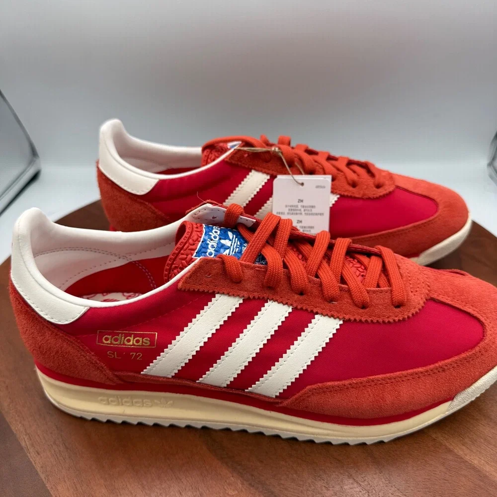Adidas Originals SL 72‎ RS Retro Classic Sneakers Red/White JH8642 Men's 9.5